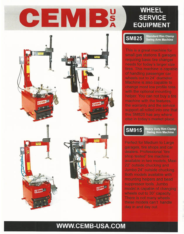 WHEEL SERVICE EQUIPMENT PAGE 1