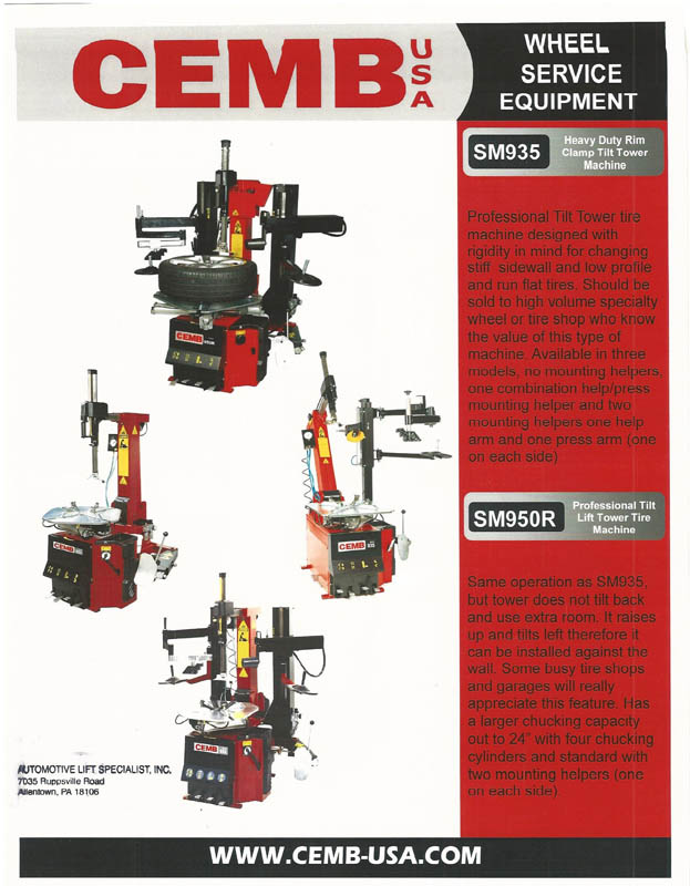 WHEEL SERVICE EQUIPMENT PAGE 2